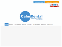 Tablet Screenshot of calmdental.com